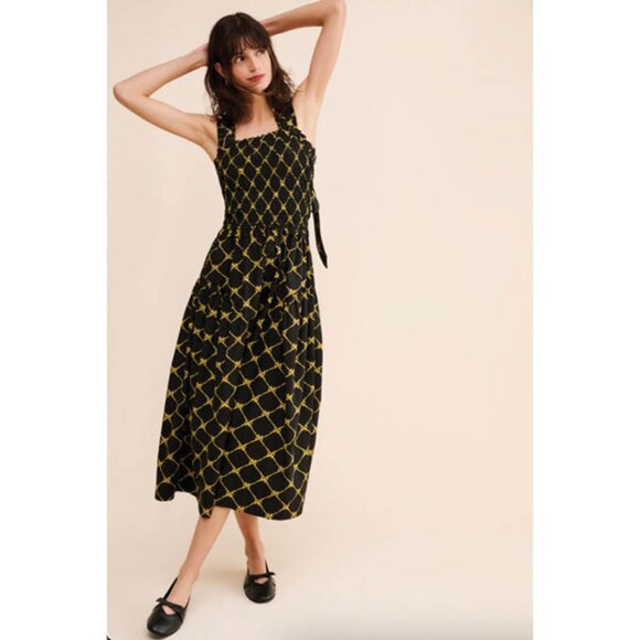 Damson Madder Tish Midi Dress - Picture 1 of 5